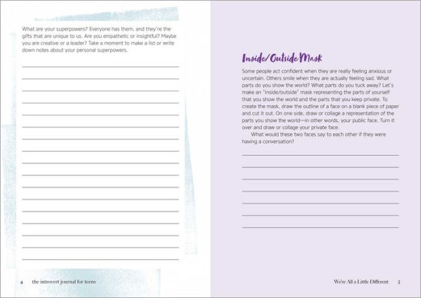 The Introvert Journal for Teens: Guided Prompts to Help You Navigate Life and Celebrate Your Strengths