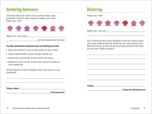 Finding Peace: Mindfulness Journal for Kids: Guided Prompts to Help Manage Big Feelings