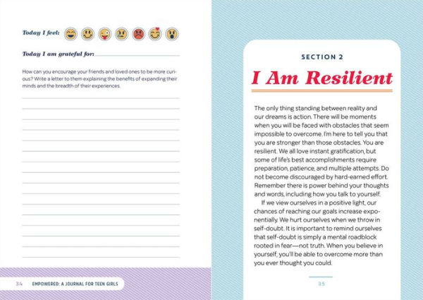 Empowered: A Journal for Teen Girls: Reflective Prompts to Inspire a Confident You