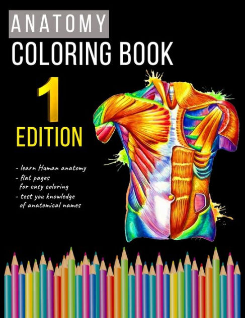 Anatomy Coloring Book: college level, Enjoy And Learn Anatomy by BioKo