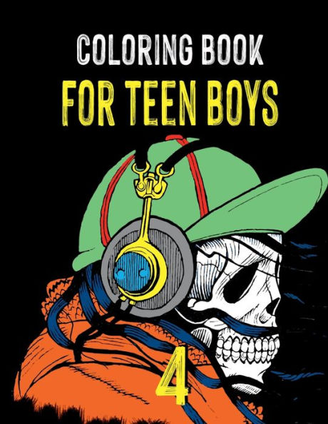 Coloring Book for Teen Boys 4: Varied Illustration to Color for Fun and Relaxation