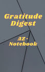 AZ-Notebook (120 lined pages Hardback): Gratitude Digest