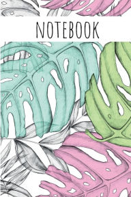 Title: Pastel leaves Notebook, 120 pages, 6 x 9, Author: Aj