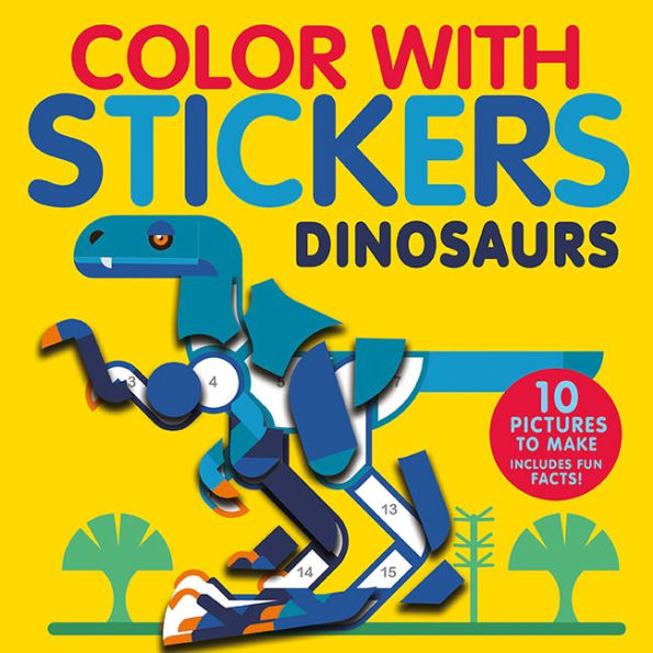 Color with Stickers 4-Book Boxed Set: Dinosaurs; Space; Jungle; Ocean