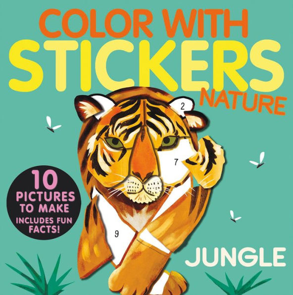 Color with Stickers 4-Book Boxed Set: Dinosaurs; Space; Jungle; Ocean