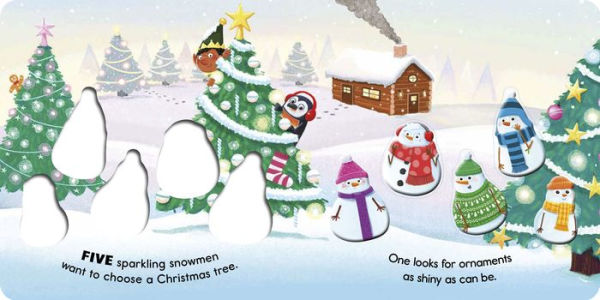 Five Sparkling Snowmen: A Rhyming Count Down Christmas Board Book