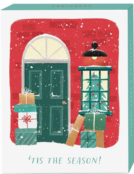Green Door with Gifts Holiday Boxed Cards