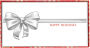 Holiday Boxed Cards Stationery Silver Bow Money Cards