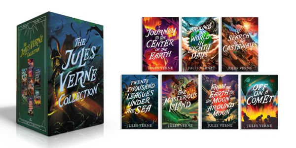 The Jules Verne Collection (Boxed Set): Journey to the Center of the Earth; Around the World in Eighty Days; In Search of the Castaways; Twenty Thousand Leagues Under the Sea; The Mysterious Island; From the Earth to the Moon and Around the Moon; Off on a