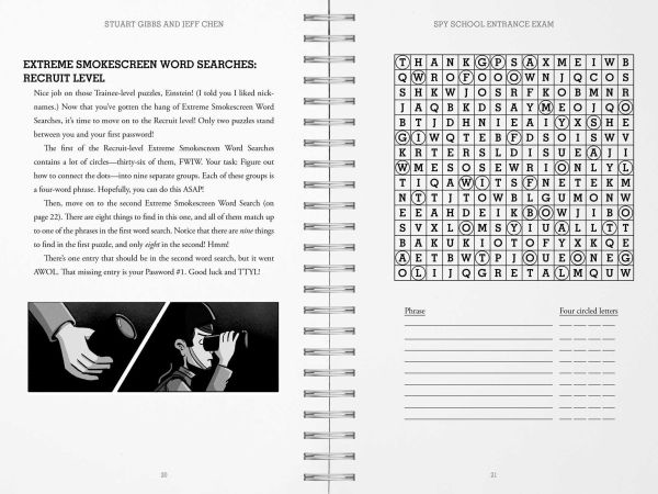 Spy School Entrance Exam: A Spy School Book of Devious Word Searches, Clever Crosswords, Sly Sudoku, and Other Top Secret Puzzles!