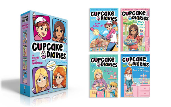 Cupcake Diaries The Graphic Novel Collection 2 (Boxed Set): Katie, Batter Up! Graphic Novel/Mia's Baker's Dozen Graphic Novel/Emma All Stirred Up! Graphic Novel/Alexis Cool as a Cupcake Graphic Novel