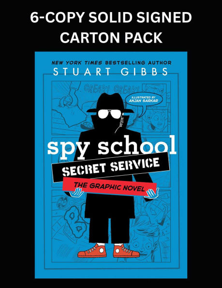 Spy School Secret Service the Graphic Novel 6-Copy Solid Signed Carton Pack