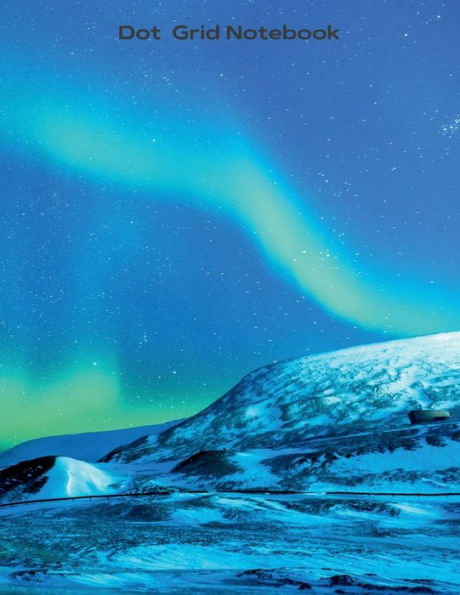 Dot Grid NotebookLarge (8.5 x 11 inches): - Black Dotted Notebook/Journal 100 Dotted Pages