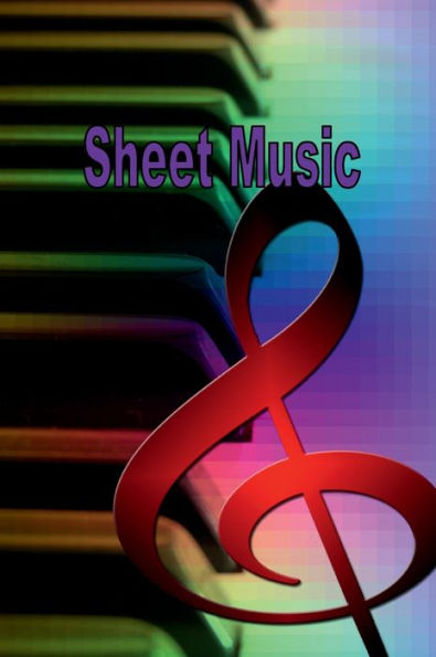 Blank Sheet Music Notebook - Purple Keyboard: Blank Sheet Music Composition Manuscript Staff Paper Musicians Notebook
