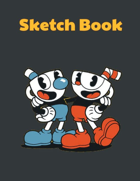 Sketch Book: Animated Cartoon Cover Blank Drawing Book- Large Notebook