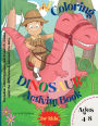 Coloring Dinosaur Activity Book for Kids Ages 4-8: Great Activity Book for Children, Boys & Girls Ages 4-8, including coloring pages, mazes, words search and more.
