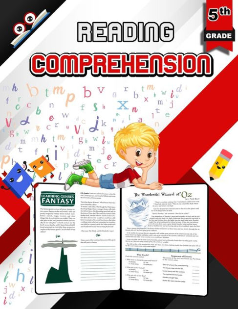 Reading Comprehension for 5th Grade - Color Edition: Games and