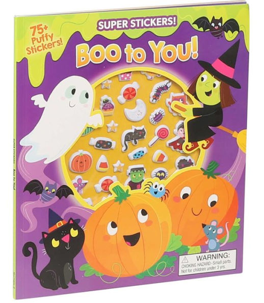 Halloween Super Puffy Stickers! Boo to You!