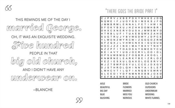 The Golden Girls Word Search, Quips, Quotes and Coloring Book