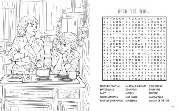 The Golden Girls Word Search, Quips, Quotes and Coloring Book