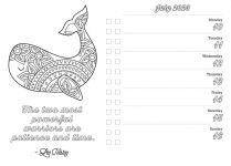 Alternative view 3 of 2024 Coloring Planner