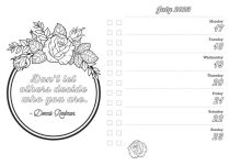Alternative view 4 of 2024 Coloring Planner