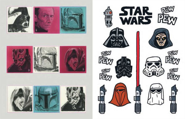 Star Wars Galaxy of Stickers The Dark Side: The Ultimate Art Collection