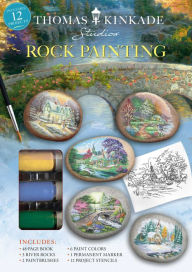 Title: Thomas Kinkade Rock Painting, Author: Marcy Kelman