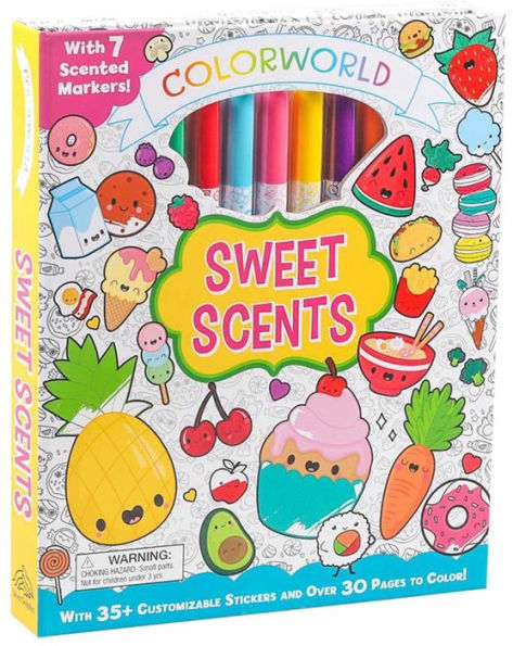 ColorWorld: Sweet Scents: With 35+ Customizable Stickers and Over 30 Pages to Color!