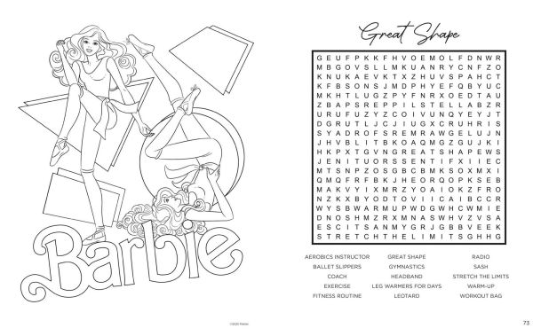 Barbie Word Search, Quips, Quotes, and Coloring Book