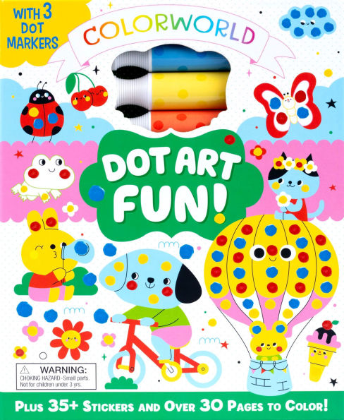 ColorWorld: Dot Art Fun!: Plus 35+ Stickers and Over 30 Pages to Color!