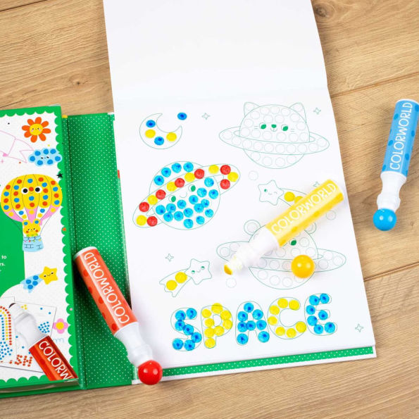 ColorWorld: Dot Art Fun!: Plus 35+ Stickers and Over 30 Pages to Color!