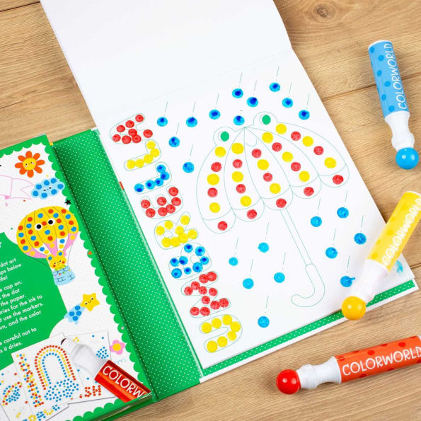 ColorWorld: Dot Art Fun!: Plus 35+ Stickers and Over 30 Pages to Color!