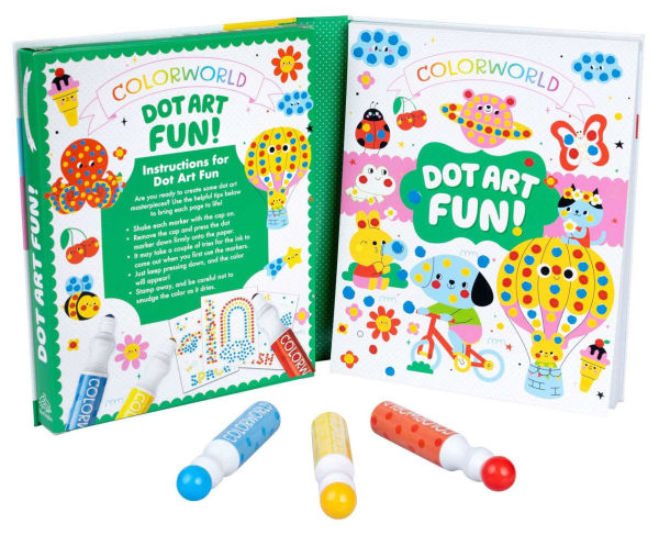 ColorWorld: Dot Art Fun!: Plus 35+ Stickers and Over 30 Pages to Color!