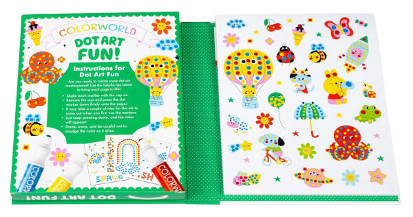 ColorWorld: Dot Art Fun!: Plus 35+ Stickers and Over 30 Pages to Color!