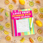 Alternative view 8 of Large Print Summer Fun Word Search