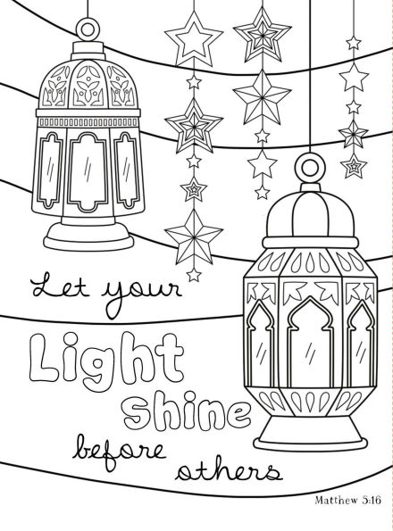 Words of Jesus Glow-in-the-Dark Coloring