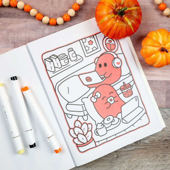 Cozy Nightmare Glow-in-the-Dark Coloring