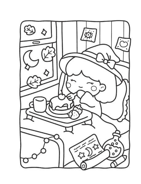 Cozy Nightmare Glow-in-the-Dark Coloring