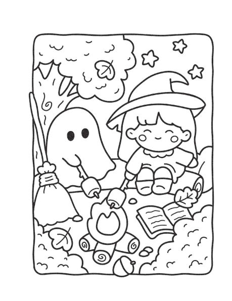 Cozy Nightmare Glow-in-the-Dark Coloring