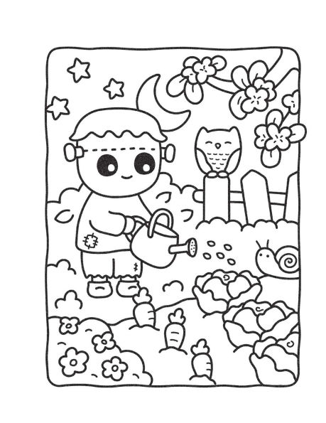 Cozy Nightmare Glow-in-the-Dark Coloring