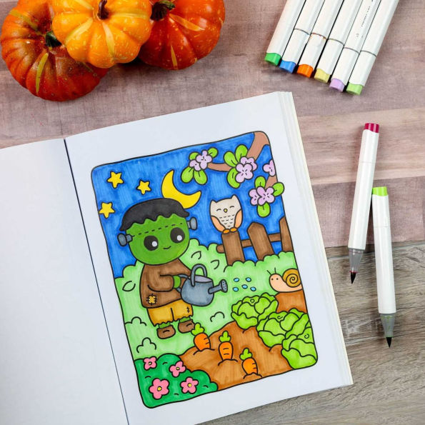 Cozy Nightmare Glow-in-the-Dark Coloring