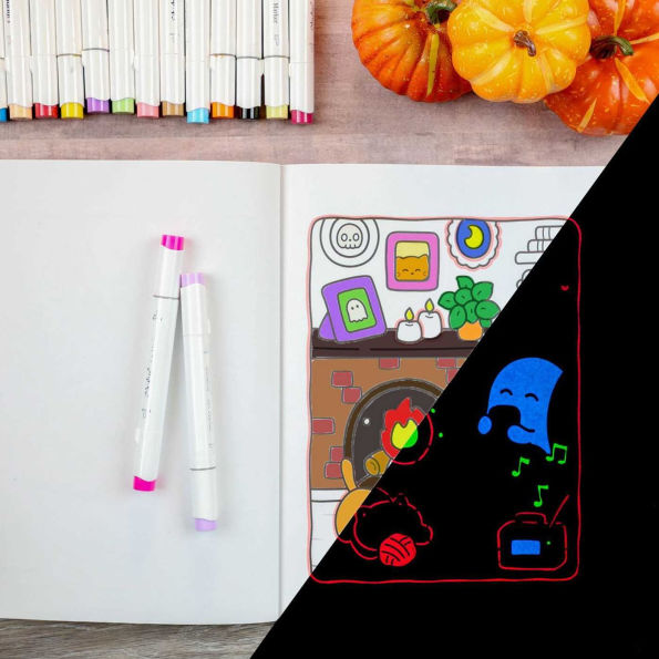 Cozy Nightmare Glow-in-the-Dark Coloring