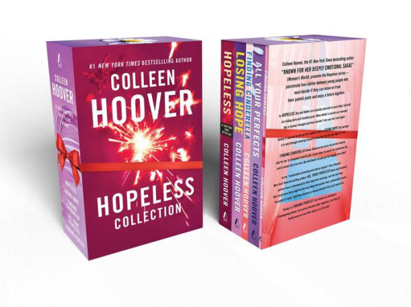 Colleen Hoover Hopeless Boxed Set: Hopeless, Losing Hope, Finding Cinderella, All Your Perfects, Finding Perfect - Box Set