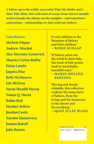 What My Father and I Don't Talk About: Sixteen Writers Break the Silence