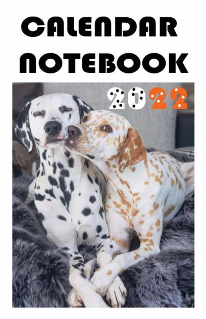 Dalmatian couple - Calendar Notebook 2022: 140 pages -13 Month Planner