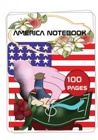 Title: America Notebook: notebook, notepad, first day at school gift, kides exercise books, cute kids exercise book, yankee notebook, red skins, Author: Bry Johnson