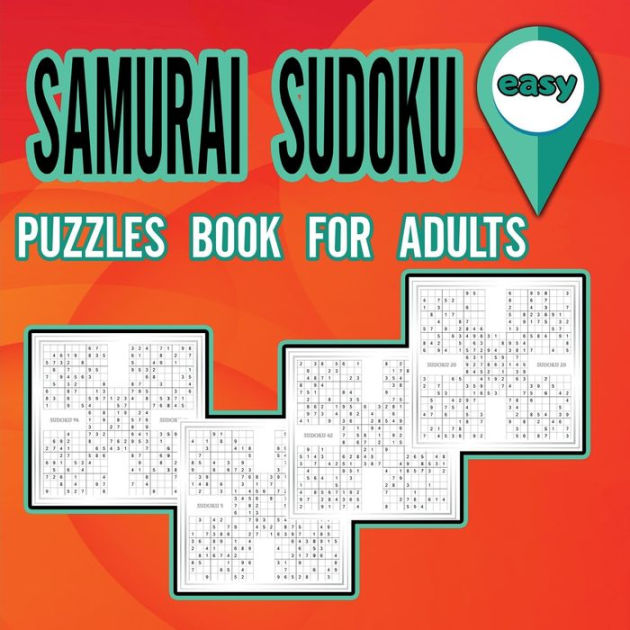 Samurai Sudoku Puzzles Book for Adults Easy Puzzles Book to Shape your