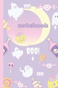 Title: Halloween Notebook: Purple and Yellow Pastel College Ruled Notebook, Author: Penfluent