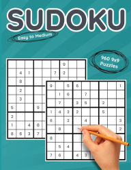 Title: Sudoku, Easy to Medium, 9x9: 960 9x9 Puzzles to Solve, Great for Kids, Adults and Seniors, Logic Brain Games, Stress Relief & Relaxation, Author: Brainiac Press